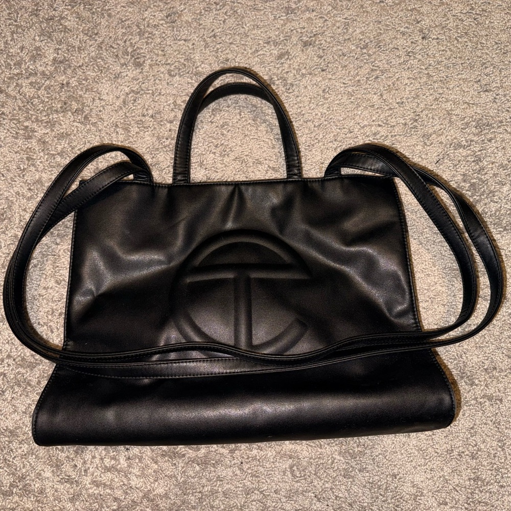 Telfar Black Large Shopping Bag